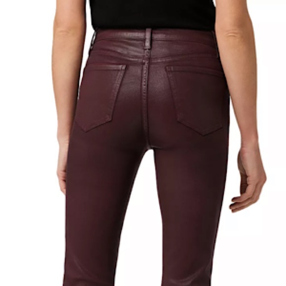 “NEW” Joe’s Jeans The Callie High-Rise Cropped Boot Pant *Coated Edition - Picture 4 of 9